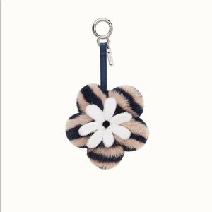 Fendi Flower Bag Bug Fur Pom Bag Charm